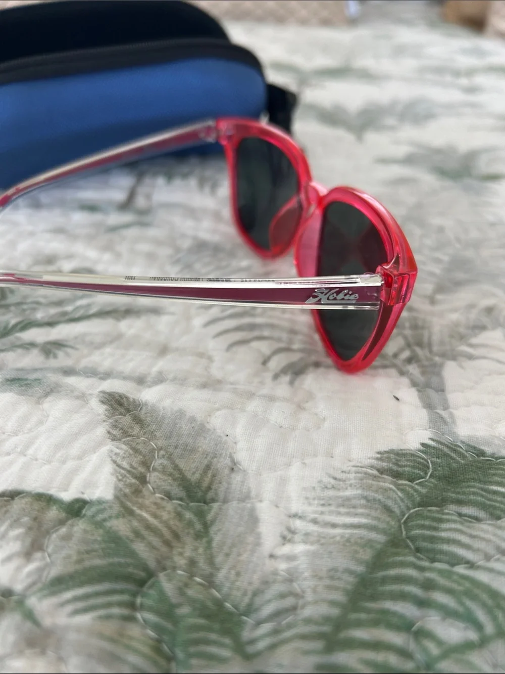 Hobie Kids Red Sunglasses with Blue Case